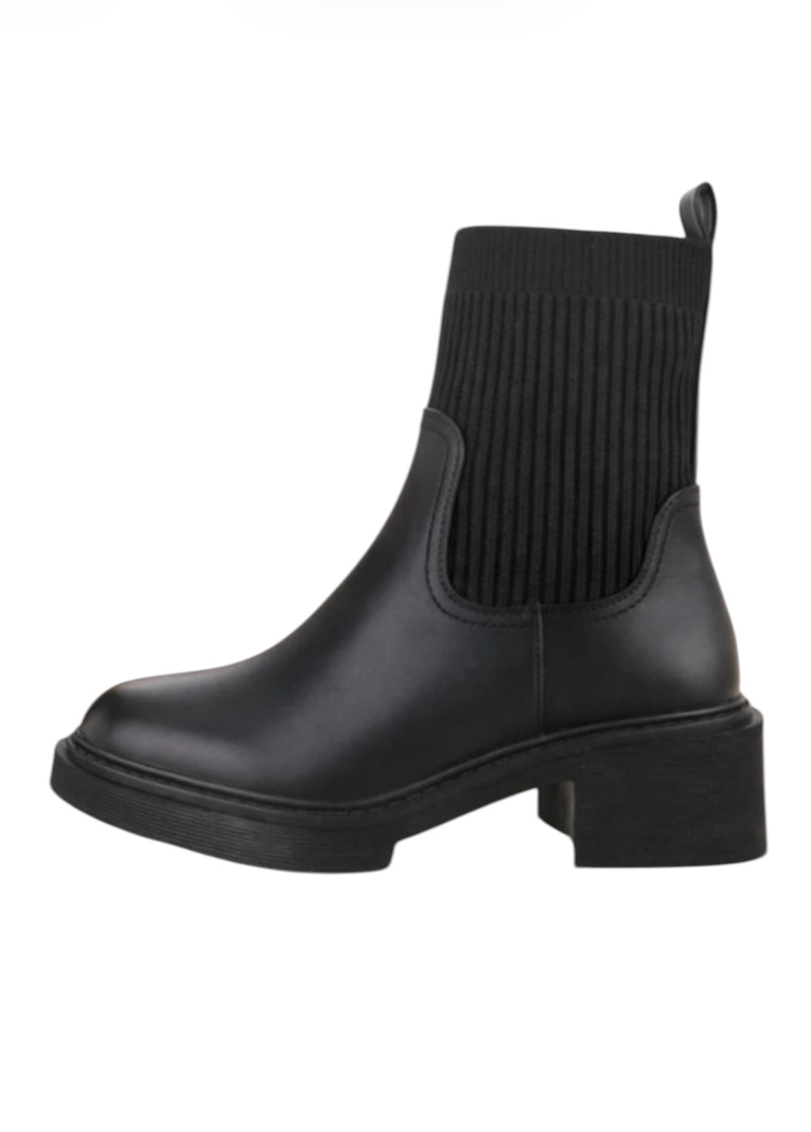 Bottines noires à talon